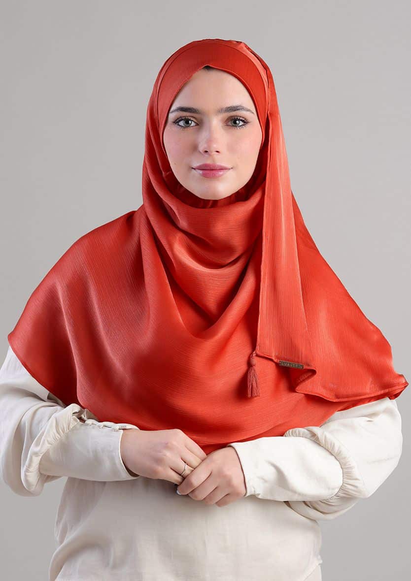 TERRACOTTA- PLAIN CHIFFON SATIN