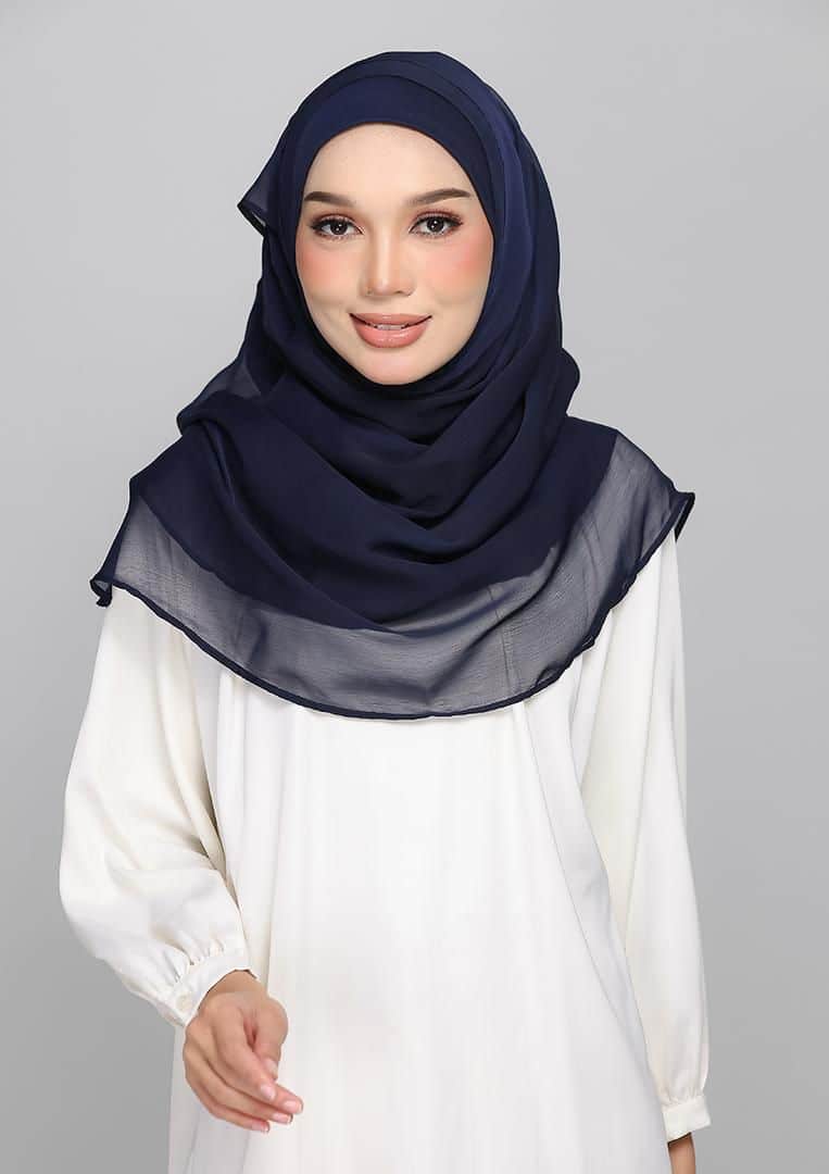 NAVY BLAZER - BASIC PLAIN LITE CHIFFON