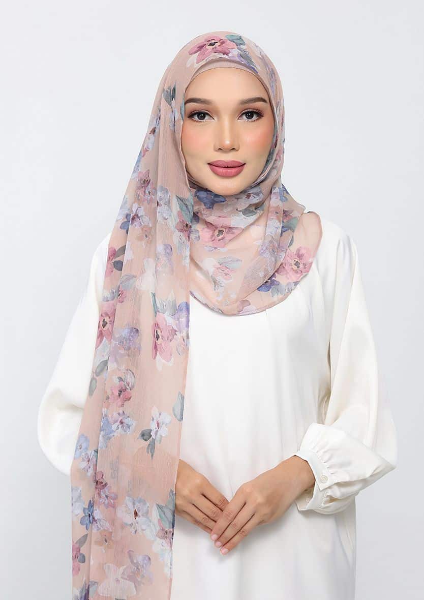 GARDEN BEIGE - PRINTED CHIFFON