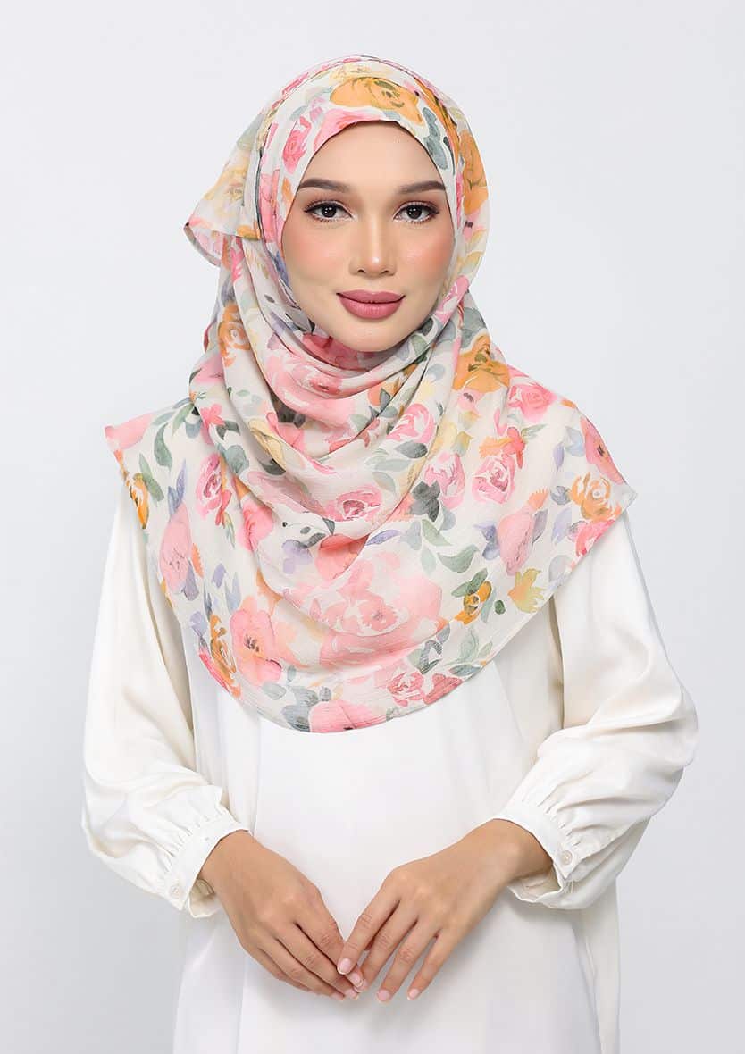 BLOSSOM YELLOW  - PRINTED CHIFFON