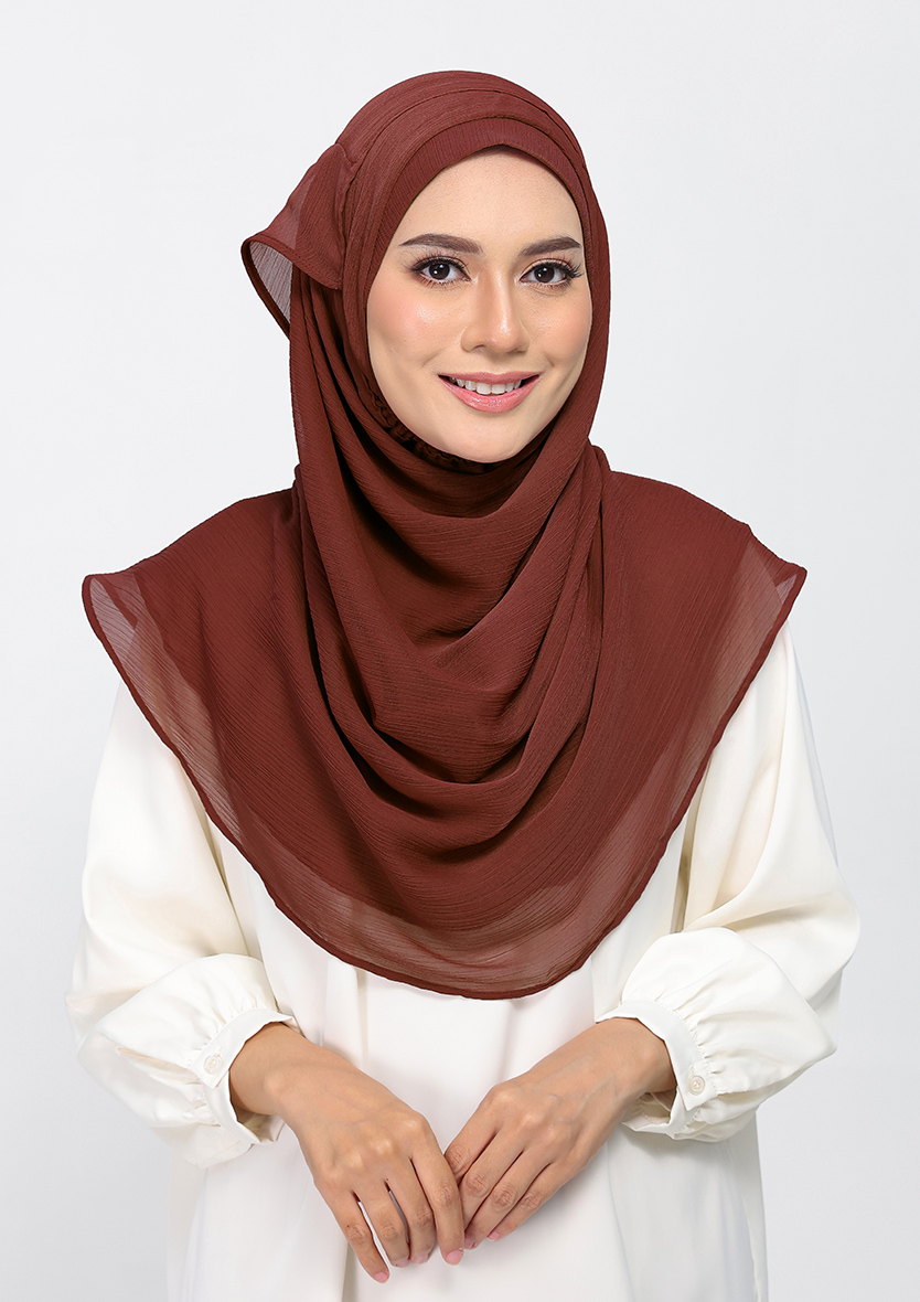 HOT CHOCOLATE - PLAIN CRINKLED CHIFFON