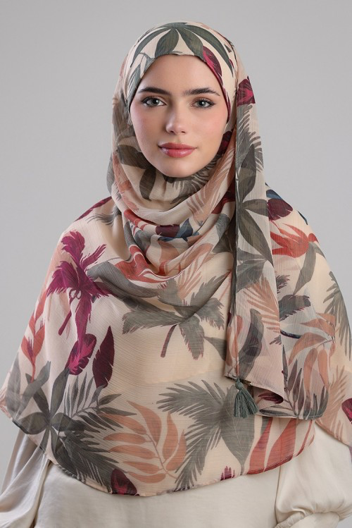 ODYSSEY- PRINTED CRINKLED CHIFFON