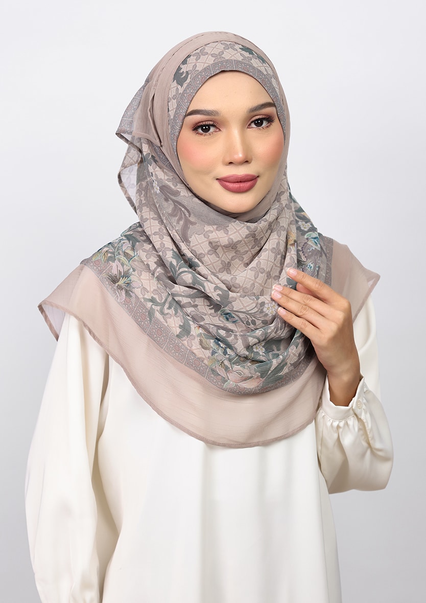 EDEN TILES - PRINTED CRINKLED CHIFFON