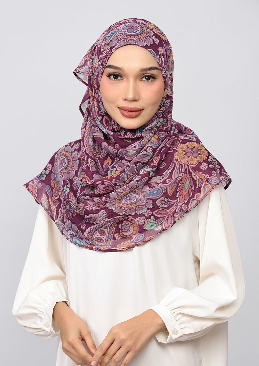 MULBERRY PAISLEY - PRINTED CHIFFON