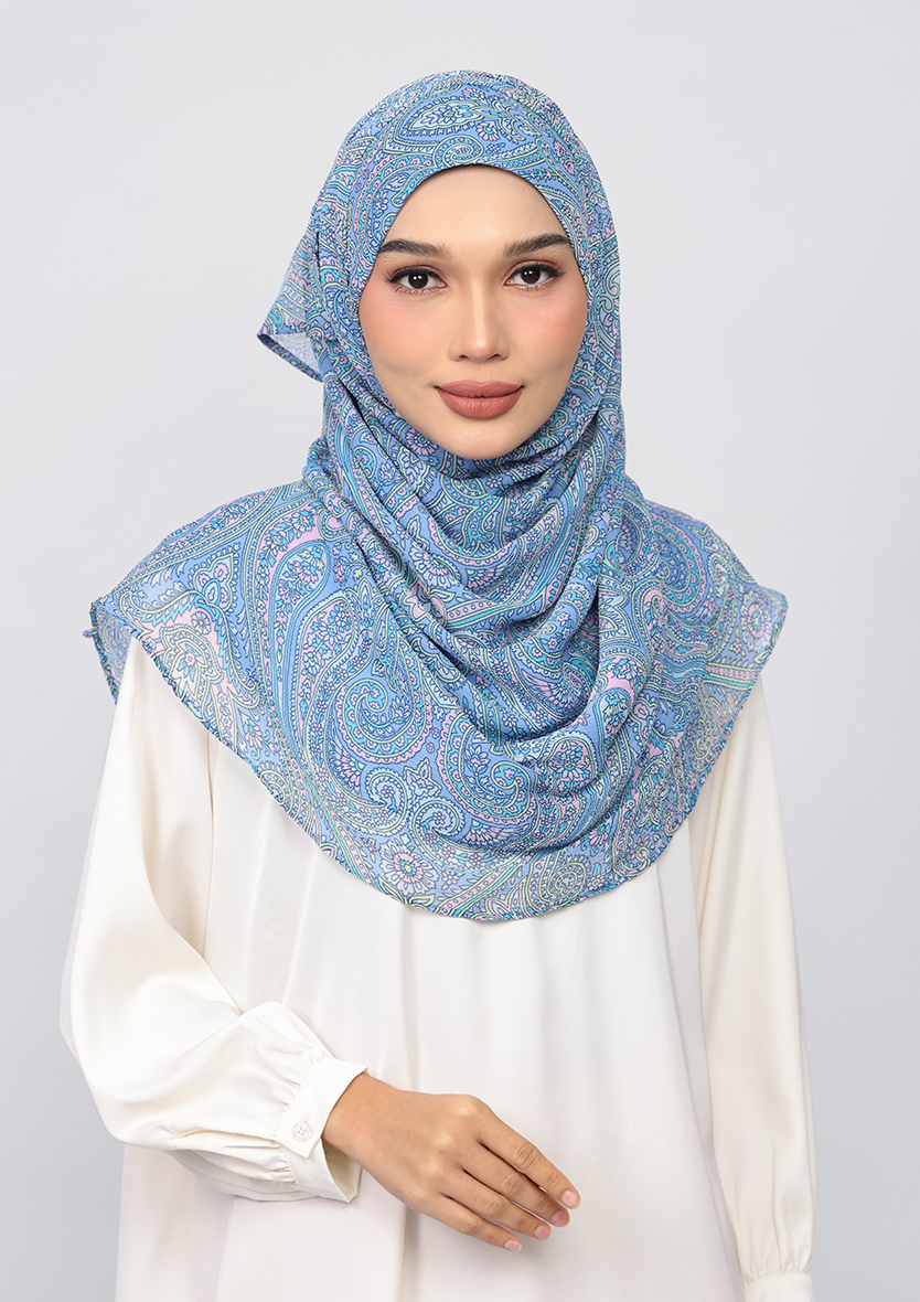 PASTEL PAISLEY - PRINTED CHIFFON