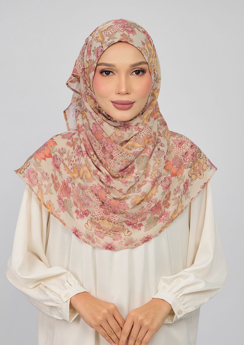 SUNNY DAYDREAM - PRINTED CRINKLED CHIFFON