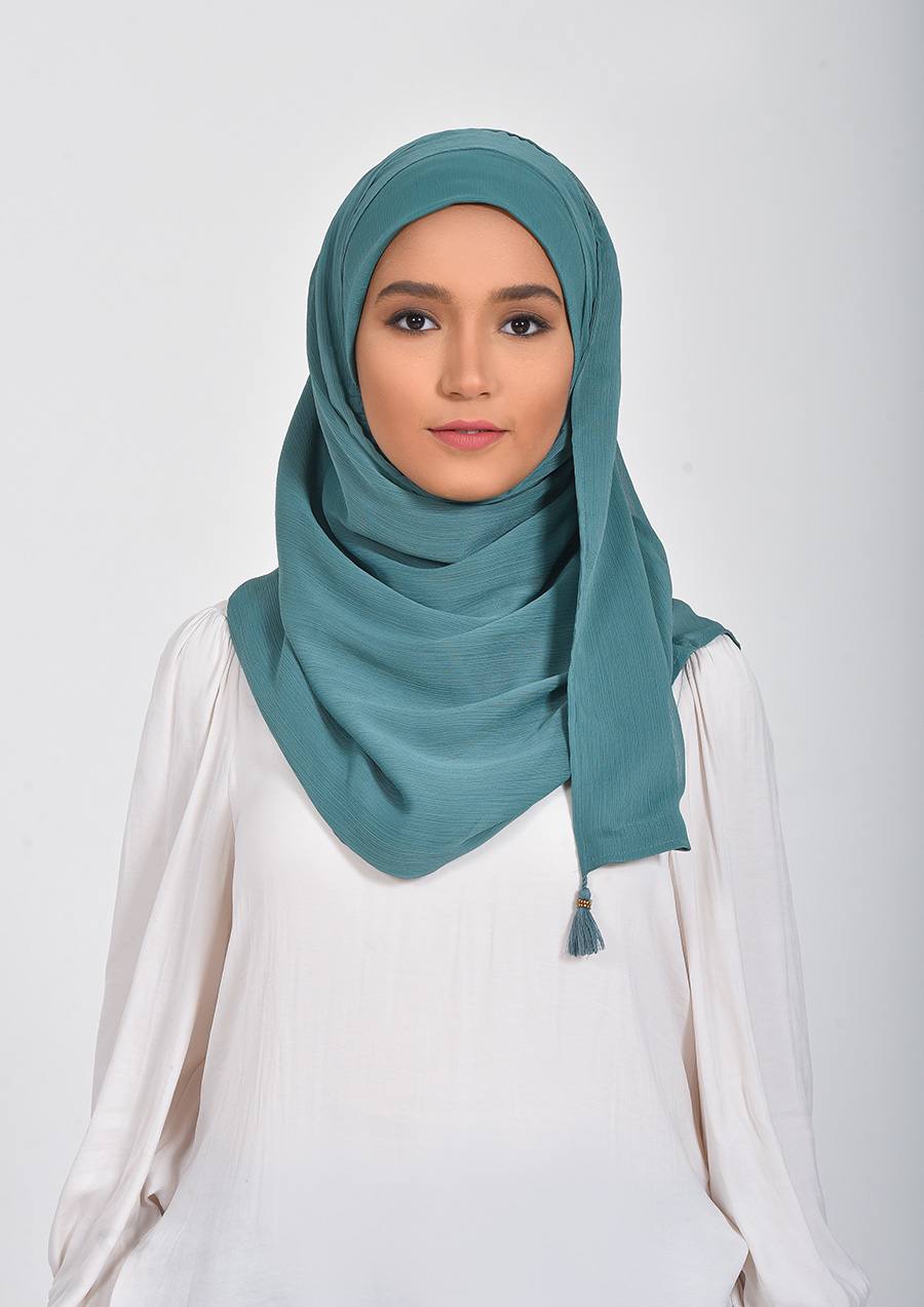 SEA PINE- PLAIN CRINKLED CHIFFON