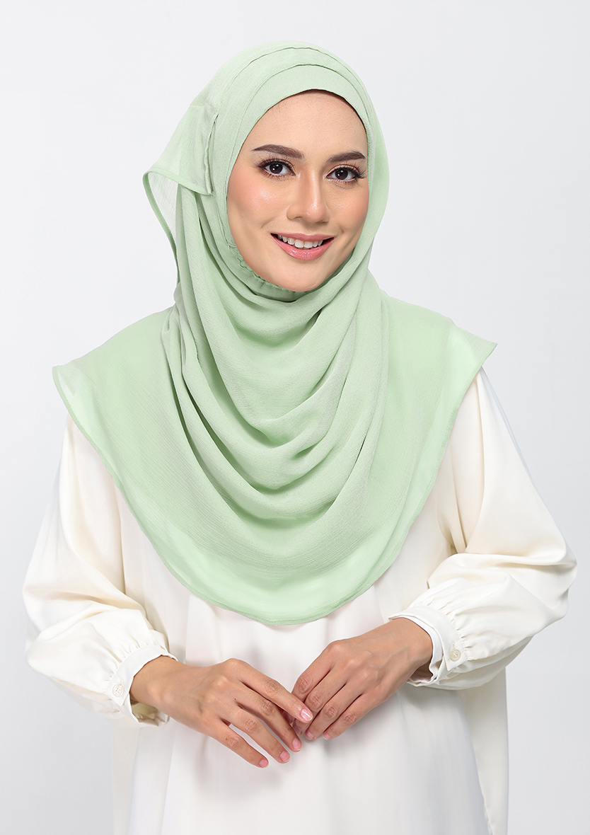 MINT GREEN - PLAIN CRINKLED CHIFFON