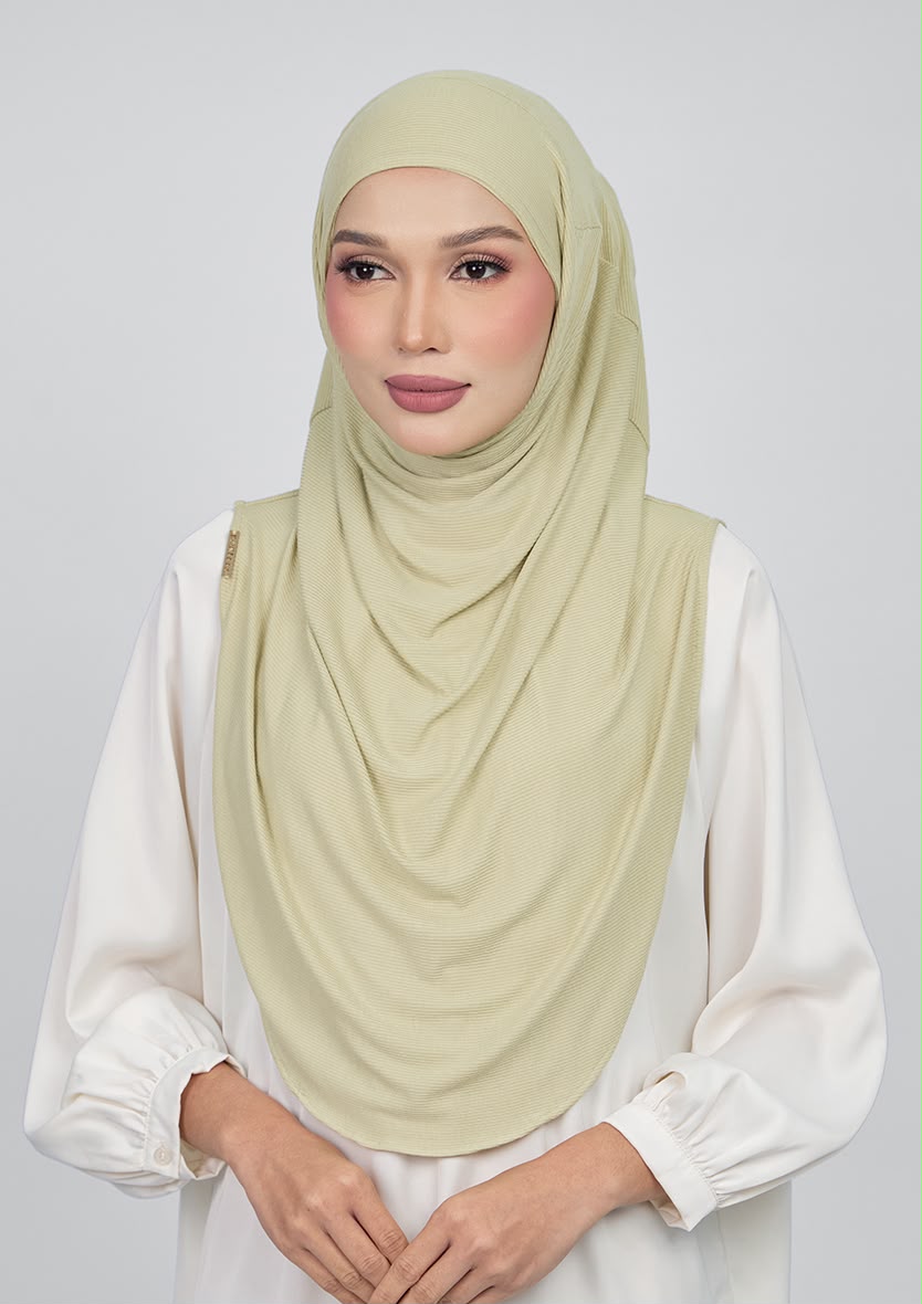 SAGE GREEN - RIBBED LENZING MICROMODAL INSTANT JERSEY-PREORDER