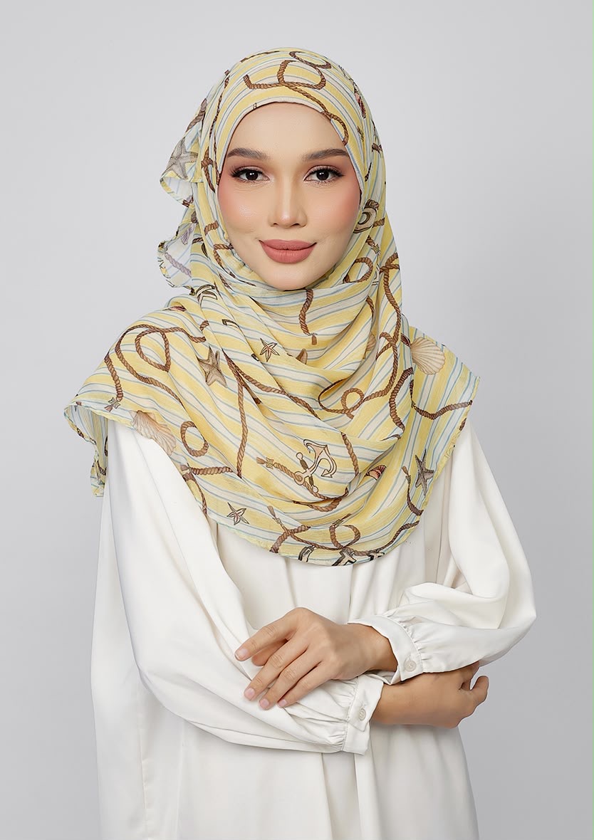 SUNLIT SAILOR - PRINTED CRINKLED CHIFFON