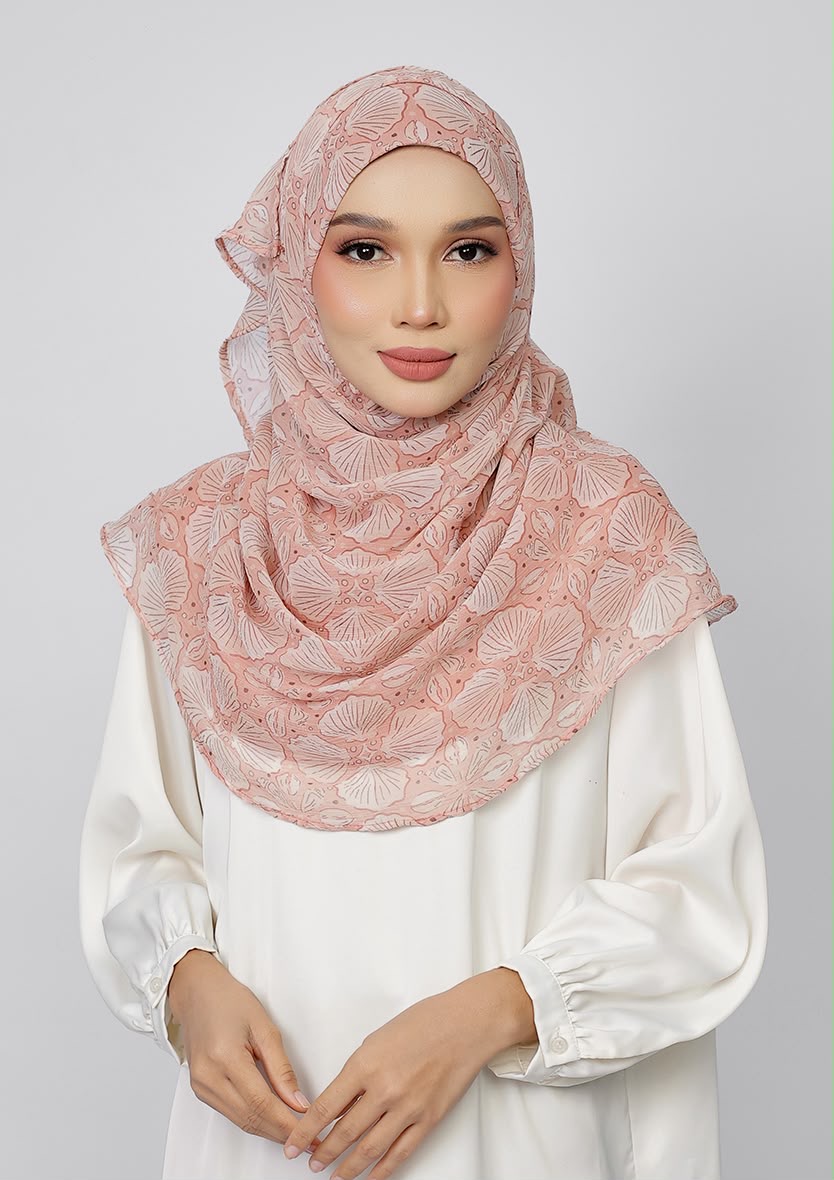 SANDY COAST - PRINTED CRINKLED CHIFFON