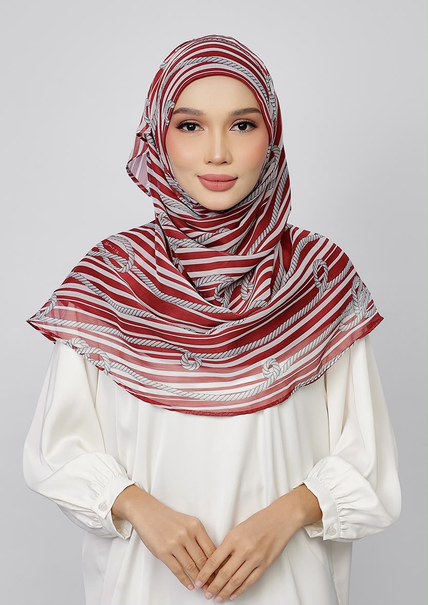 RED HARBOUR - PRINTED CRINKLED CHIFFON