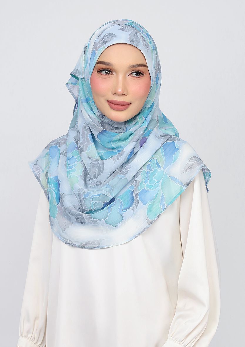 AZURA - PRINTED CRINKLED CHIFFON