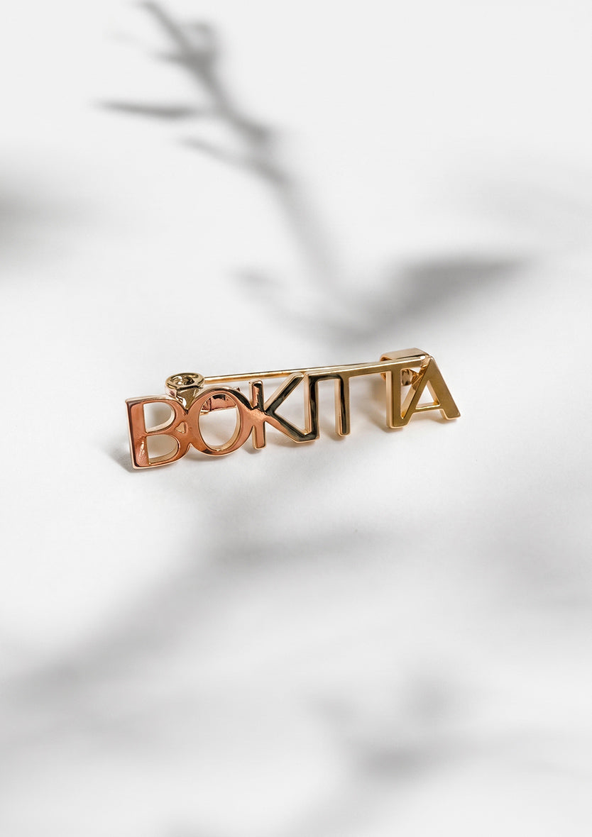 BOKITTA TYPOGRAPHY BROOCH - HIJAB BROOCH