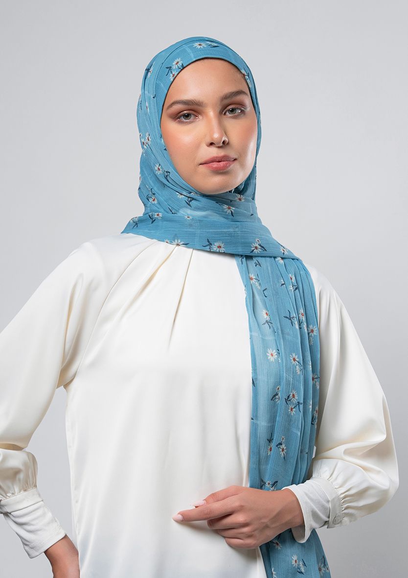 BASKET BLOOM - PRINTED CHIFFON