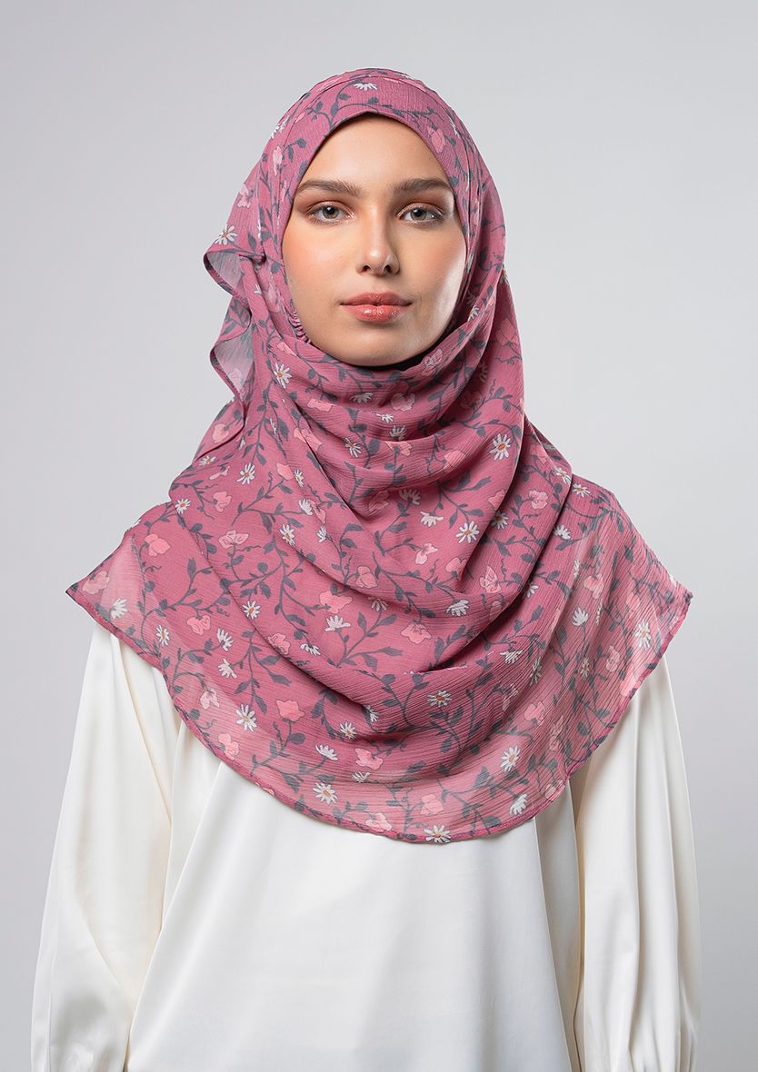 WILD BLUSH - PRINTED CHIFFON