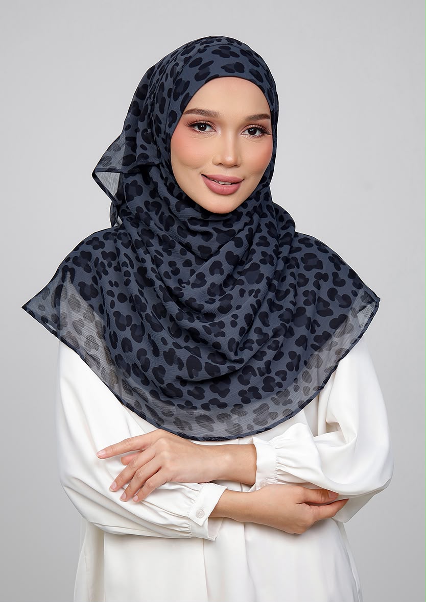 GRAY PANTHER - PRINTED CRINKLED CHIFFON