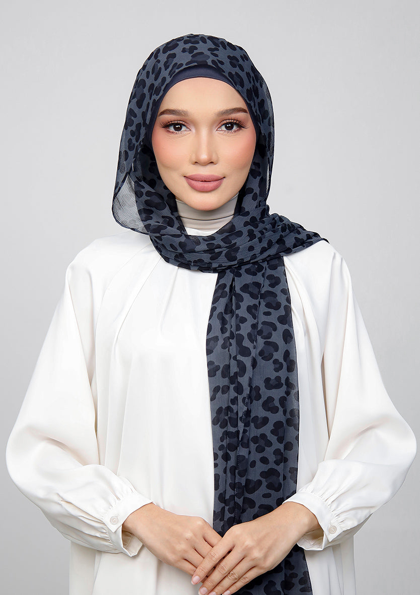 GRAY PANTHER - PRINTED CRINKLED CHIFFON